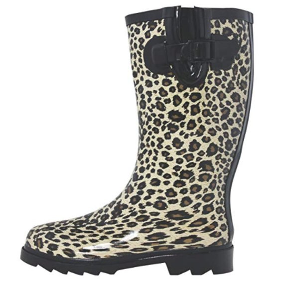 *SOLD* Cheetah Print Rain Boot - Picture 1 of 7